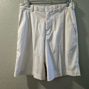 Nike Golf Dri-fit White Flat Front Shorts